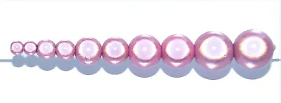 Pangaeawalker AAA Quality Round Miracle Beads Of 4 5 6 8 10 12 Mm Pink • £1.99