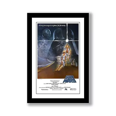 STAR WARS A NEW HOPE - 11x17 Framed Movie Poster By Wallspace • $55