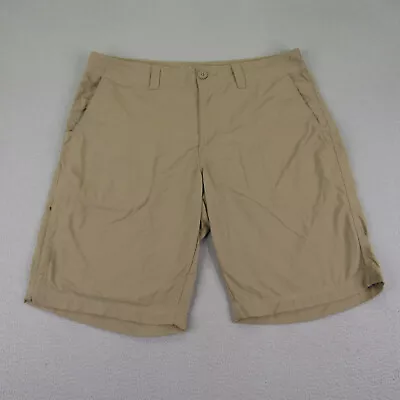 Mountain Hardwear Shorts Mens 32 Khaki Tan Nylon Cargo Chino HIking Outdoors • $16.23