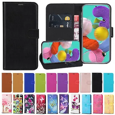 £3.49 • Buy For Samsung A10 A40 A50 A20e A70 Phone Case Real Leather Flip Wallet Book Cover