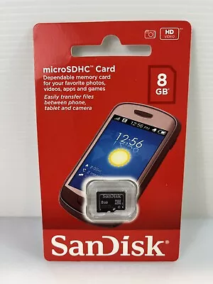 Micro SD Card 8GB SanDisk Memory SDHC For Android Mobile Phone Tablet • $14.95