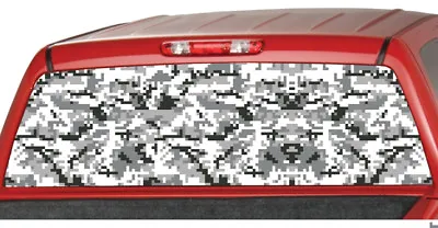 $47.20 • Buy URBAN DIGITAL CAMO SNOW Rear Truck Window Graphic Decal Tint Suv Ute Camouflage
