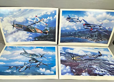 Set Of 4 The Stokes Collection Inc Military Airplane Prints Signed & Numbered • $19.99