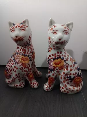 Vintage Japanese Imari Cats  • £49.95