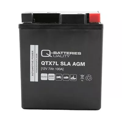 YTX7L-BS/ETX7L-BS Replacement AGM 12V 7Ah 100A Motorcycle Battery QTX7L • £27.99