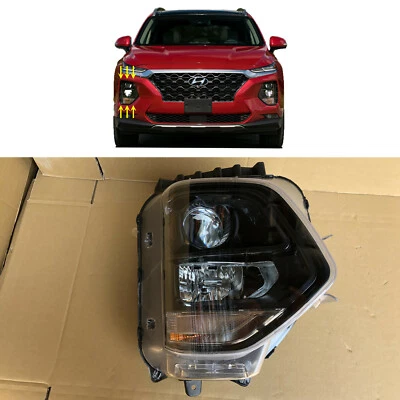 $79.99 • Buy Headlight For 2019 2020 Hyundai Santa Fe Passenger Right Side Halogen Projector