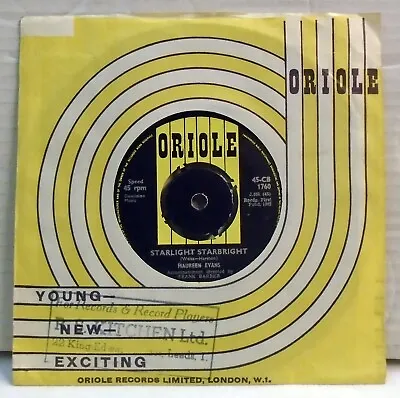 Maureen Evans - Like I Do / Starlight  45 RPM 7  Vinyl Single 1962 Oriole 1760 • £5