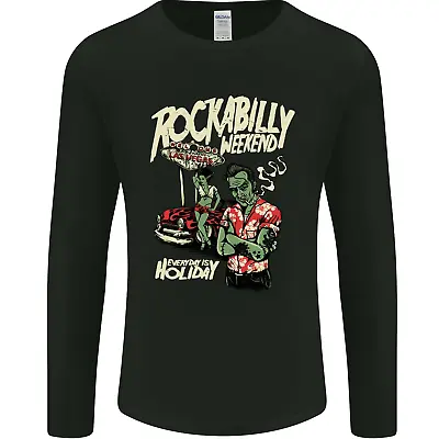 Rockabilly Weekend Music Hot Rod Mens Long Sleeve T-Shirt • £11.99