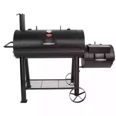 New BBQ Steel Wood Smoker In Black Competition Pro Offset Charcoal • $488.99