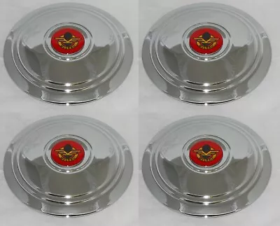 4 CAP DEAL ORIGINAL McLEAN 80 SPOKE WIRE WHEEL RIM 98-1172 CHROME CENTER CAPS  • $139.97