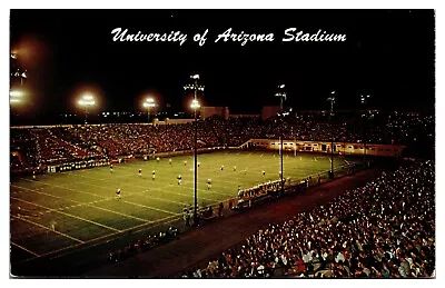 VTG University Of Arizona Stadium Tucson AZ Postcard • $4.99