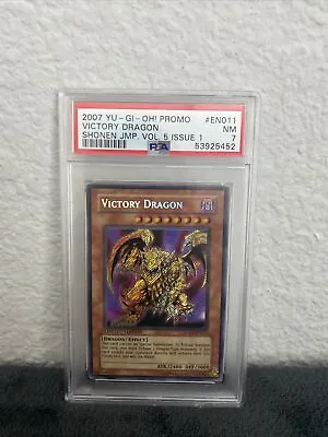 2007 Yu-Gi-Oh! Ltd. Ed. Shonen Jump Promo Victory Dragon JUMP-EN011 PSA 7 • $74.95