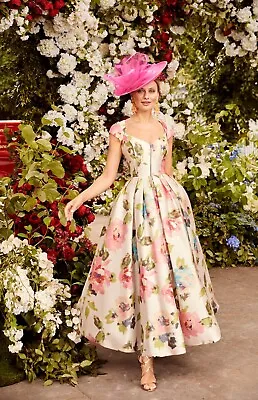£299.99 • Buy Veni Infantino 992008A Dress Floral Mother Bride Wedding Occasion Guest 14 16