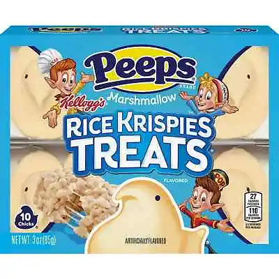 PEEPS Rice Krispies Treat Flavored Marshmallow Chicks 10 Count (3.0 Ounces) • $9.99