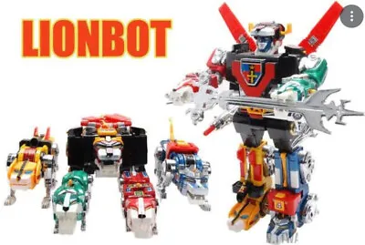 (NO BOX) NEW VOLTRON LIONBOT 1980 Chogokin Die-Cast Metal 5-in-1 ROBOT SET • $218.50