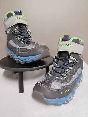 Skechers S-Lights Boys Winter Snow Boots Size 2 Water Repellent POLAR RUSH  • $15.99