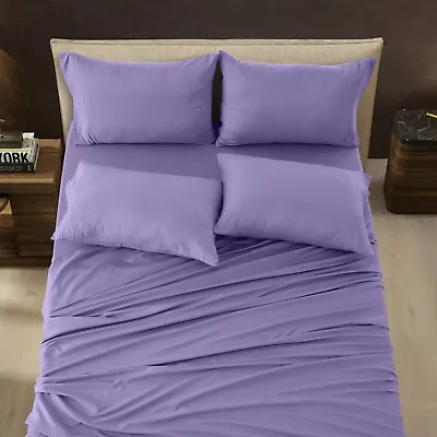 1800 Series Deep Pocket 6Piece Bed Sheet Set Microfiber Comfort Hotel Bed Sheets • $25.99