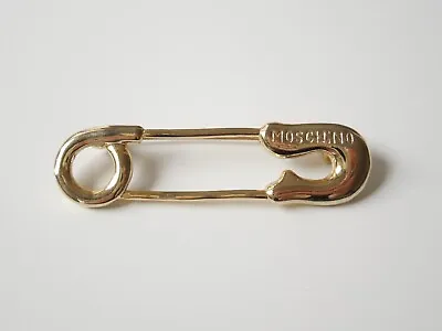 Brooch Safety Pin Moschino Fashion Jewelry 0.3oz/2 3/8x0 11/16in • $43.85