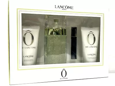 O De LANCOME 4pc Set  75ml EDT Spr +50ml B/Lotion +50ml S/Gel +2ml Mascara • $96.95