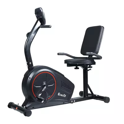 Everfit Magnetic Recumbent Exercise Bike Fitness Trainer Home Gym Equipment Blac • $361