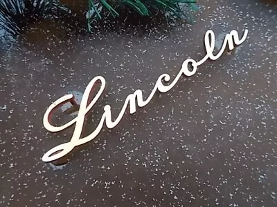 Vtg 1940's 1950's Lincoln Gold W/ Red Emblem Script  39 41 42 46 47 48 49 51 52 • $85