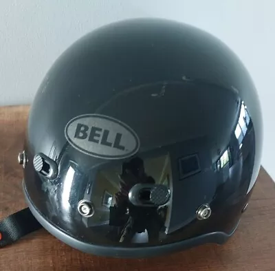 BELL Helmet Shorty Gloss Black - DOT Approved 14 Adult Motorcycle Moped Size M  • $23.98