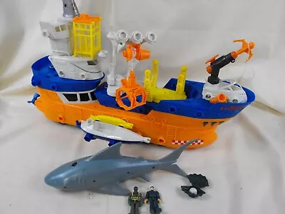 Mattel Matchbox Mega Rig Shark Adventure W/ 2 Figures Shark Grapple Launcher • $29.95