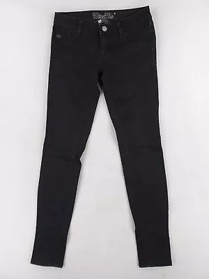 Miss Me Pants Womens Sz 25 Black Skinny Jeans Comfort Stretch Denim Low Rise • $21.59