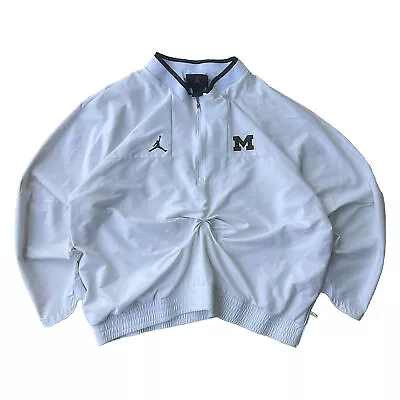 Michigan State University Jordan Coach 1/3 Zip Jacket Pullover Basketball Sz 2XL • $85