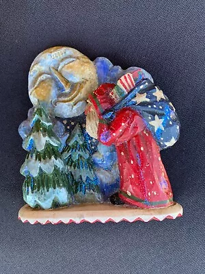 Pam Schifferl Santa Claus Moon Figurine Midwest Cannon Falls • $34.99