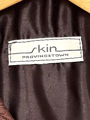 Mens Fine Leather Jacket Hand Made Provincetown MA Skin Cape Cod Vintage P Town • $99.99