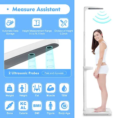 440lb LCD Scale Loss Physician Doctor Office Medical Measure Height • $185.40