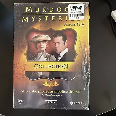 Murdoch Mysteries: Season 5 - 8 - 18 Discs - Small Tear In Cellophane • $49.99