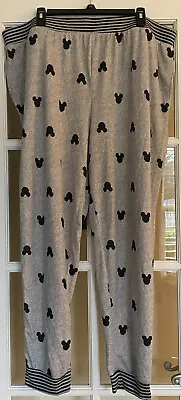 Disney Pajama Lounge Pants Joggers Super Soft XXL Side Pockets Mickey Mouse Ears • $15.99