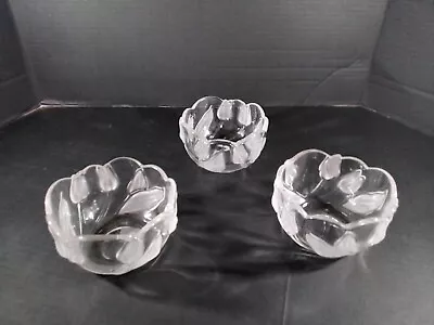 3 Piece Set Of Mikasa Tivoli Tulips 5  X 3  Cereal Bowls PERFECT • $20