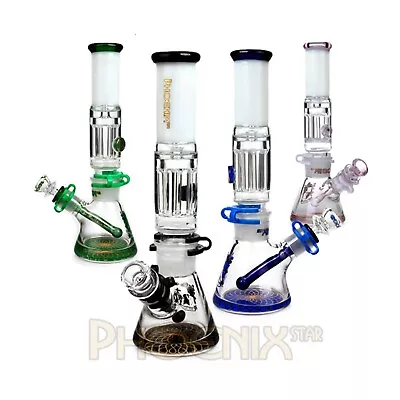 Phoenix 11  Modular Water Pipe Beaker Base Bong - 6 Arms Freezable Mouthpiece • $187.31