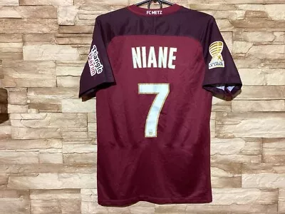 METZ 2017 2018 Home Football Shirt Soccer Jersey Nike Match Worn? #7 Niane Sz M • $259.99