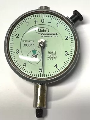 Mahr Federal IDT-232 Dial Indicator 0-.025  Range .0001  Graduation • $118.50