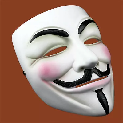 $27.58 • Buy V For Vendetta Movie Resin Mask Halloween Costumes Cosplay Guy Fawkes Anonymous