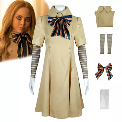 Thriller Movie M3GAN Cosplay Costume Set Girls Megan AI Doll Robots Dress Up AU • $47.99