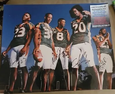 2001 NO FLY ZONE National Titile Miami Hurricanes Signed Ed Reed 16x20 CoA Auto • $189.90