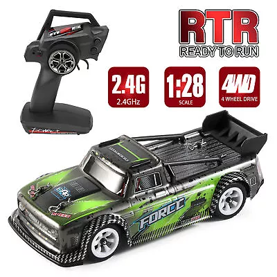 Car 2.4GHz 1/28 Short Truck Car 30km/h High Speed Race Car With Metal Chassis • £48.37