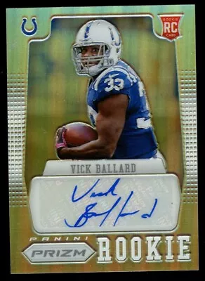 Vick Ballard #297 Signed Auto 2012 Panini Prizm Rookie Card 44/99 • $14.99