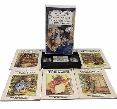 Beatrix Potter Vtg Lot Of 6: 5 My Little Book Leap Frog Books+VHS Tape Tested • $7.99