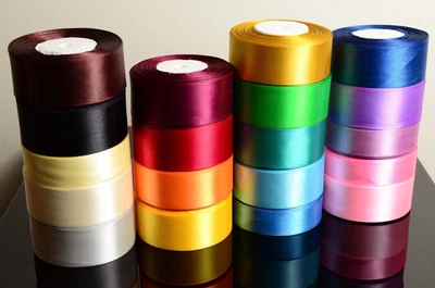 £9.99 • Buy Satin Ribbon Rolls Reels 25mm 15mm 10mm 38mm 6mm Widths Double Sided 25 Metres