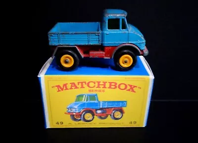 Matchbox Lesney No.49b Mercedes Unimog & Box • £5.45