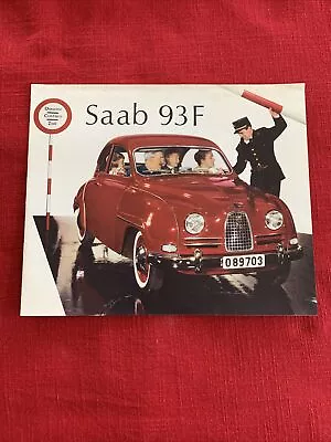 Saab 93 F Original Brochure Very Good 1959 • $70