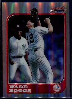 1997 Bowman Chrome Refractor #44 Wade Boggs Yankees HOF • $40