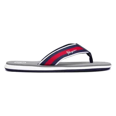 Original Penguin Mens Sandals  Grey Adults Flip Flops Lightweight Slip On SIZE • £14.99