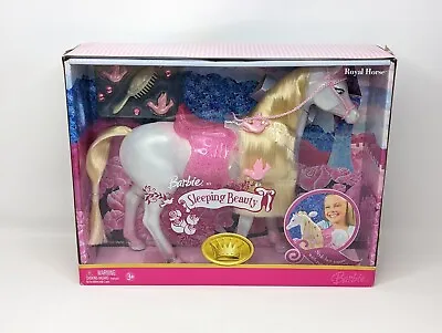 Barbie Princess Sleeping Beauty Royal Horse Pink Mattel #K8962 2006 New In Box  • $199.95